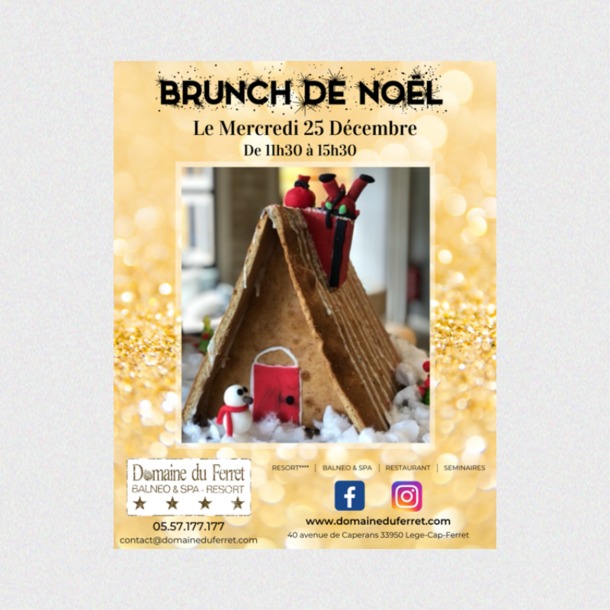 Le Brunch de Noël au Domaine du Ferret Balnéo & Spa